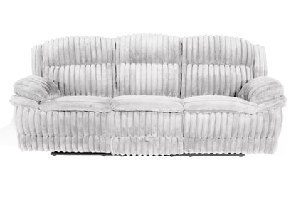 The Quimby Light Gray Corduroy Manual Motion Living Room Set – 3 Piece - view 20