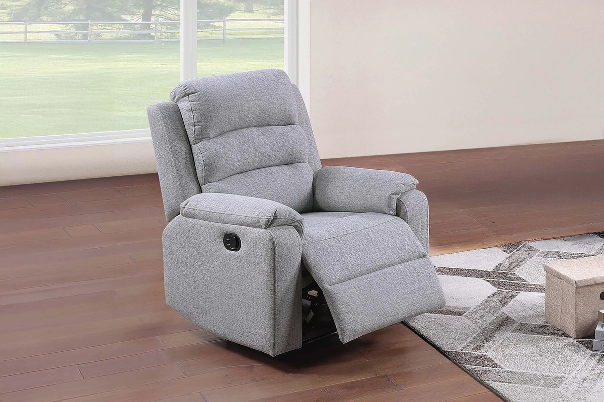 The Marlowe Sincere Bone Burlap Manual Motion Living Room Set – 3 Piece - view 5