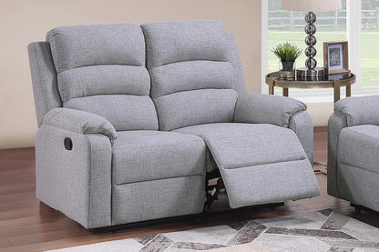 The Marlowe Sincere Bone Burlap Manual Recliner Loveseat - view 1