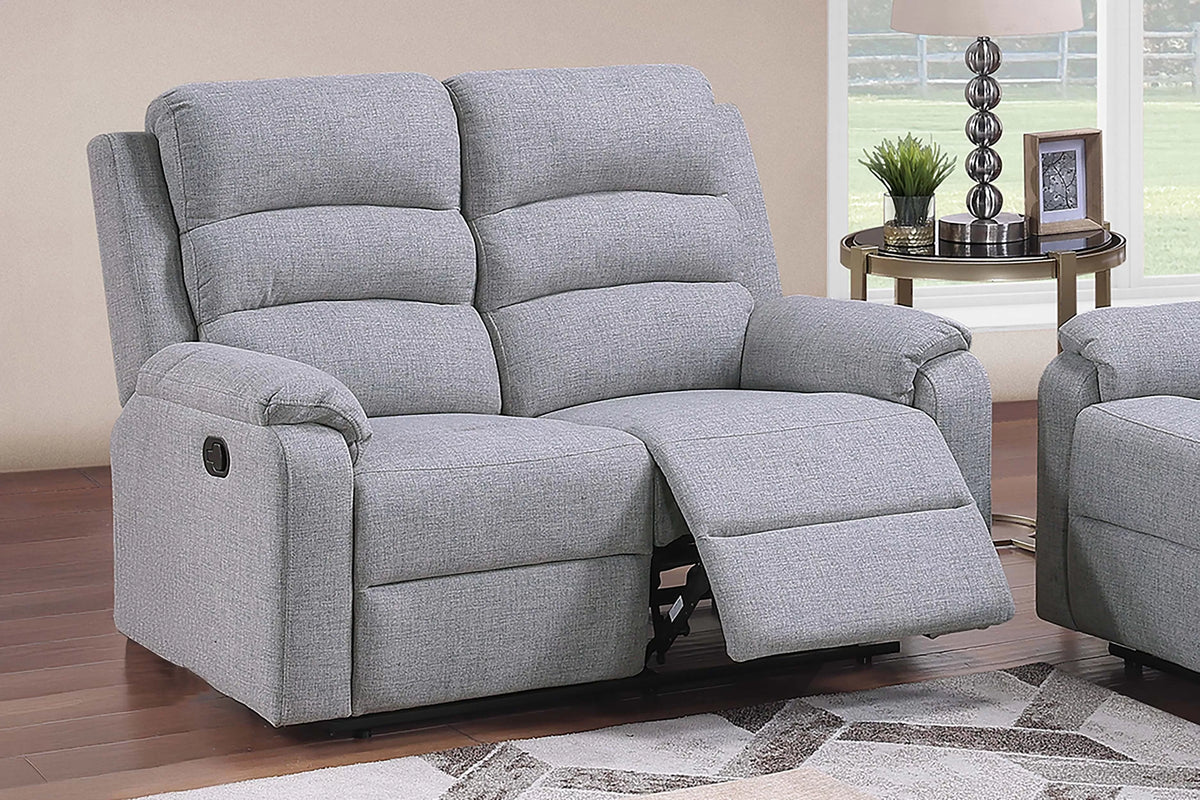 The Marlowe Sincere Bone Burlap Manual Motion Living Room Set – 3 Piece - view 7
