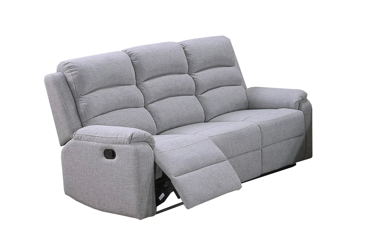 The Marlowe Sincere Bone Burlap Manual Recliner Sofa - view 3