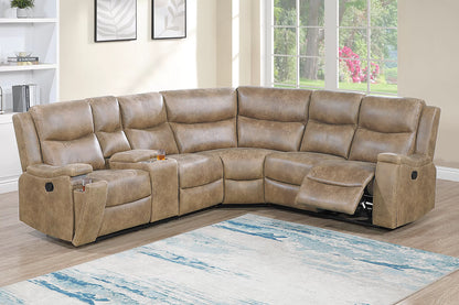 The Hartfield Auburn Manual Motion Sectional – 3 Piece - view 1