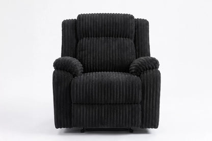 The Alcott Black Corduroy Manual Recliner - view 3