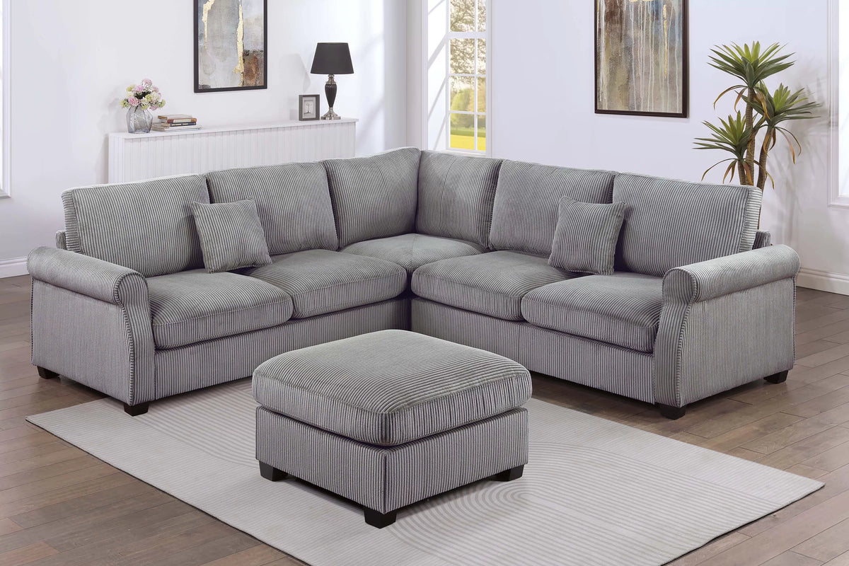 The Belford Fog Sectional – 4 Piece