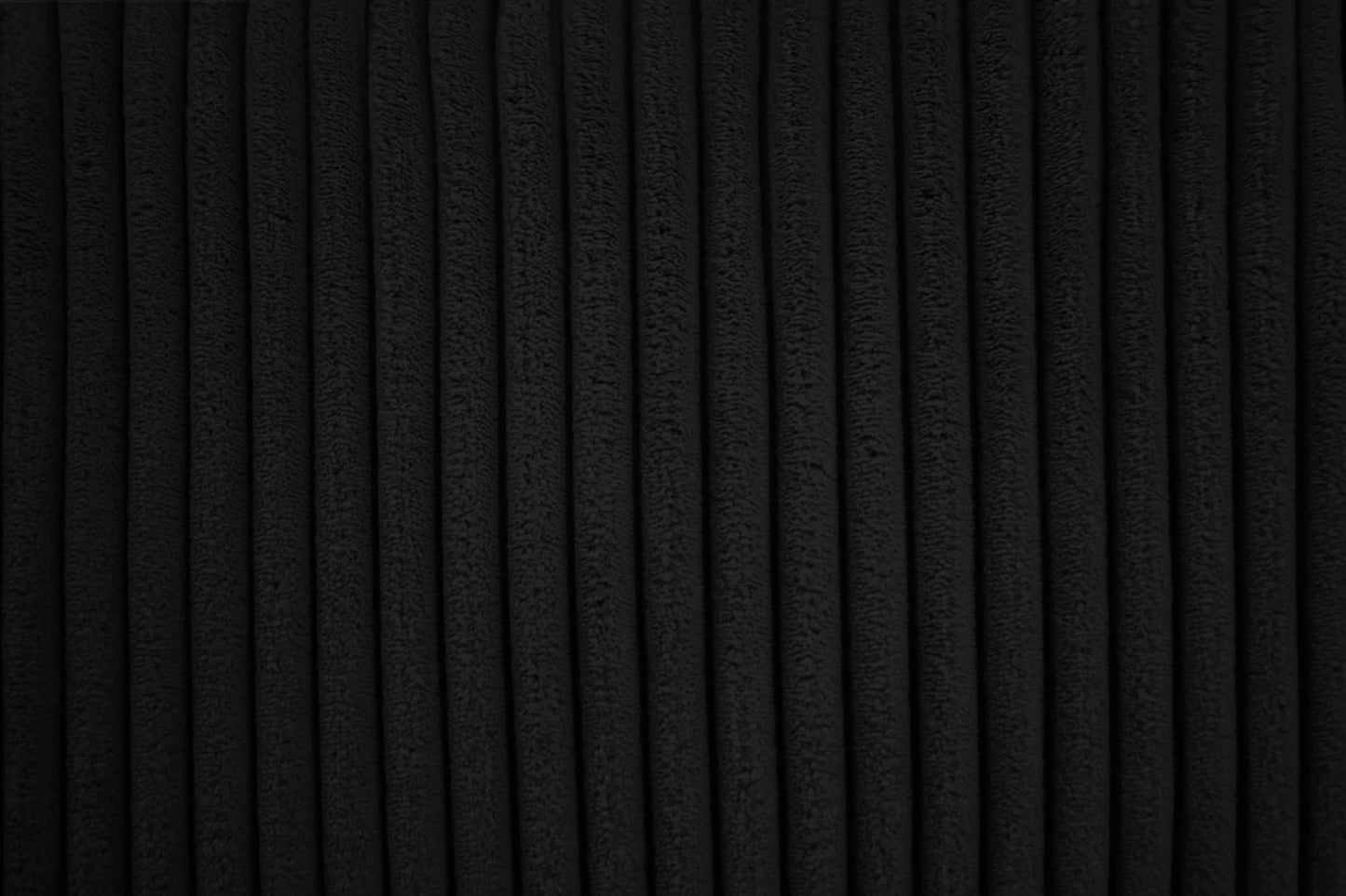 2-Piece Sofa Set with Loveseat – Black Corduroy F8313