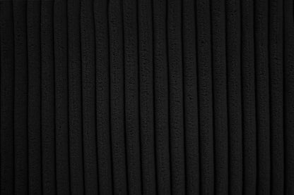 2-Piece Sofa Set with Loveseat – Black Corduroy F8313