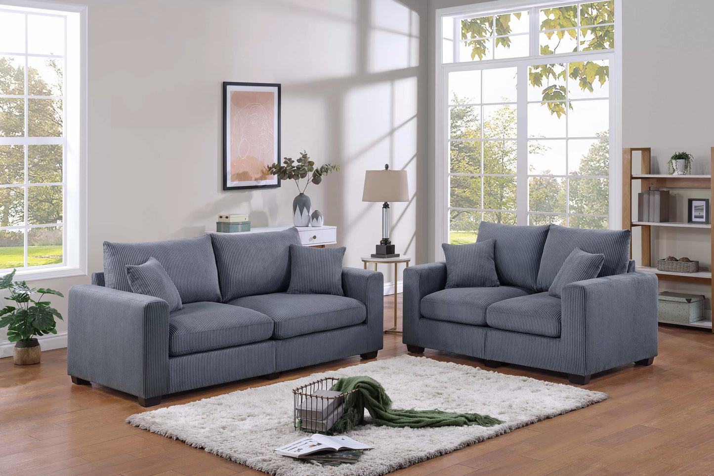 The Ashton Ridge Ivory Sofa Set – 2 Piece