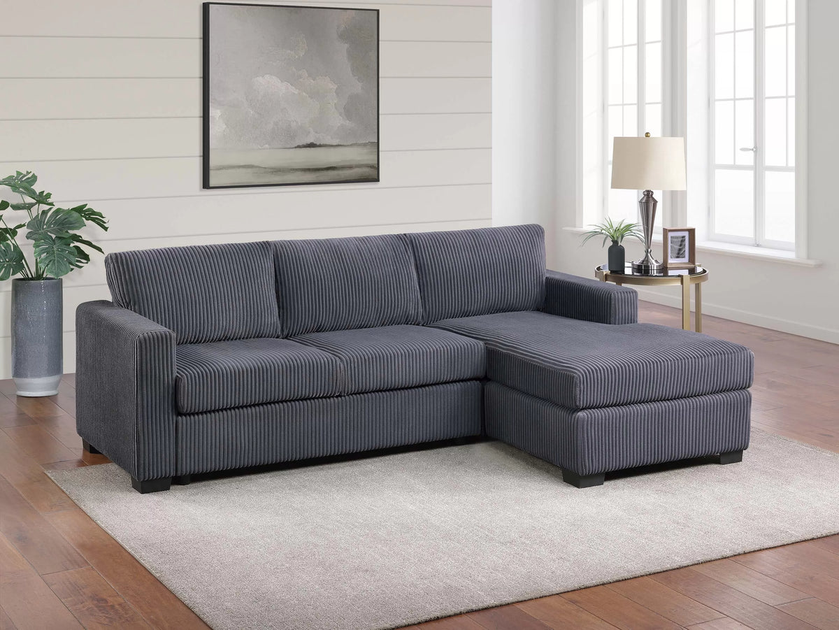 Aldridge Dark Gray Sectional – 2 Piece - alternate view 2