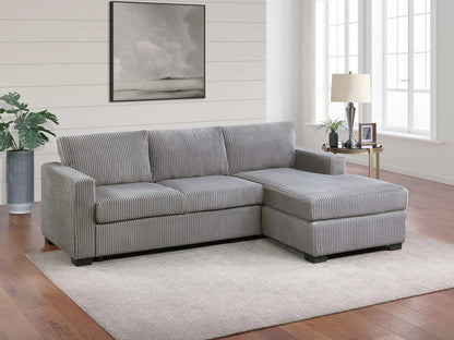 Aldridge Light Gray Sectional – 2 Piece - alternate view 1