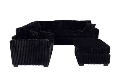 The Ashcroft Black Sectional – 4 Piece - view 3