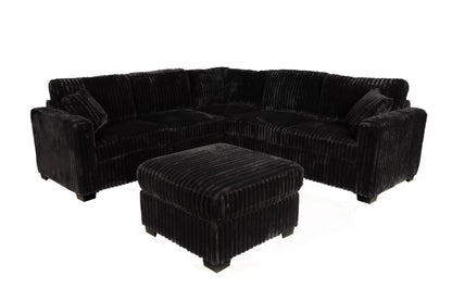 The Ashcroft Black Sectional – 4 Piece - view 4