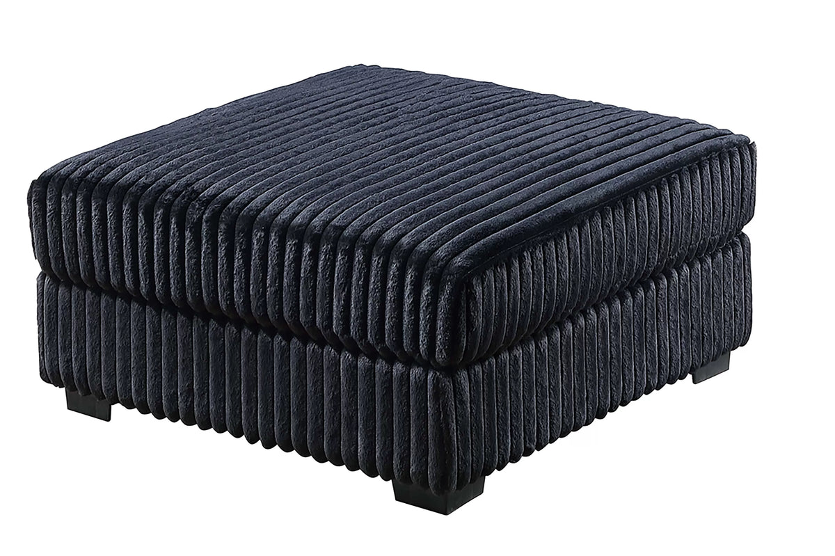 Summit black ottoman