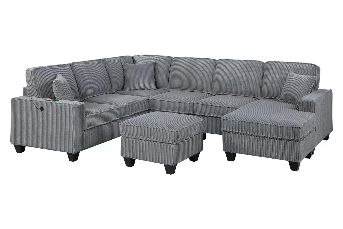 The Halloran Fog Sectional – 5 Piece - view 2