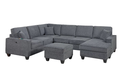The Danvers Slate Gray Sectional – 5 Piece - view 2