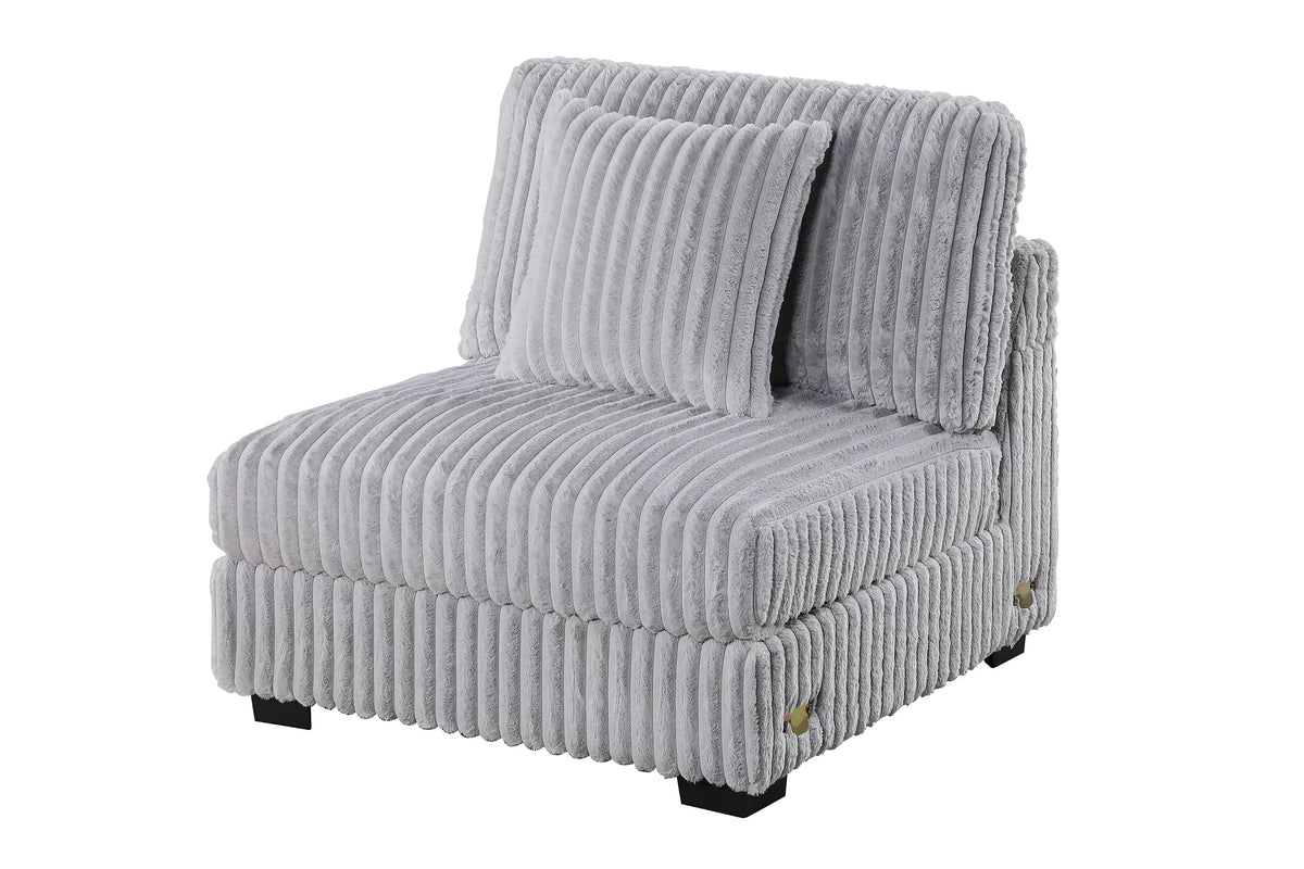 Summit gray armless chair