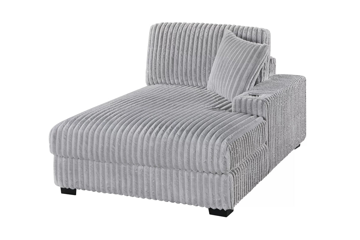 Summit gray right arm chaise