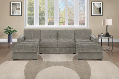 The Fitzsimmons Light Brown Chenille Sectional – 3 Piece