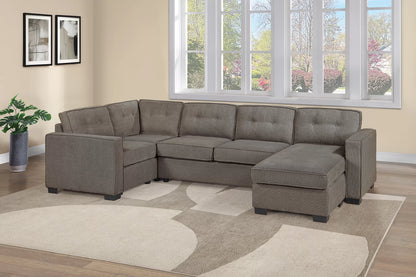 The Ingram Mocha Sectional – 3 Piece
