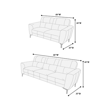 The Sterling Taupe Sofa Set – 2 Piece - view 4
