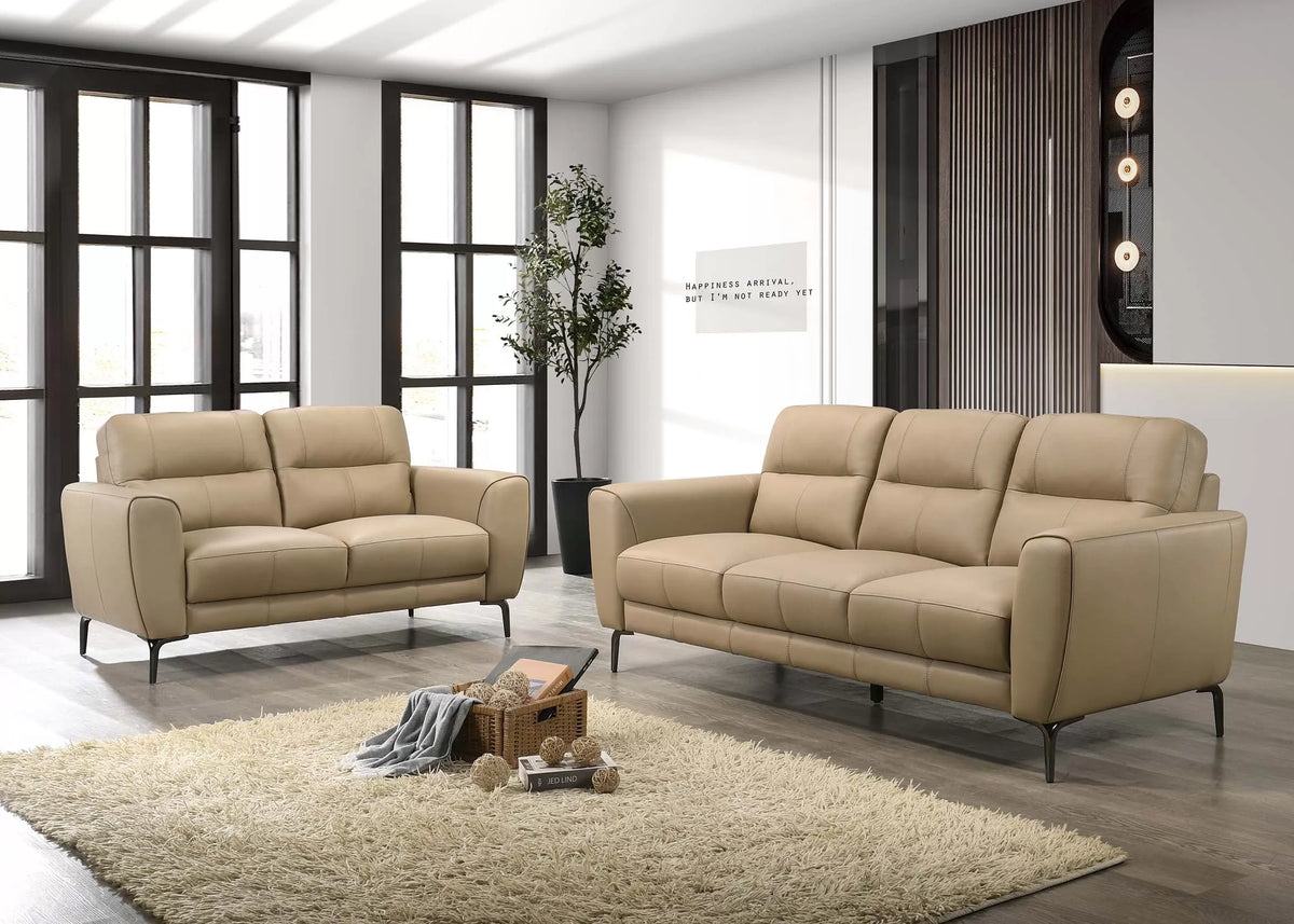 The Sterling Taupe Sofa Set – 2 Piece
