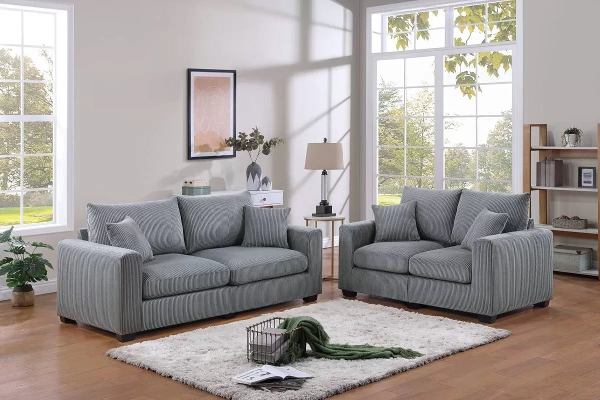 The Ashton Ridge Fog Sofa Set – 2 Piece