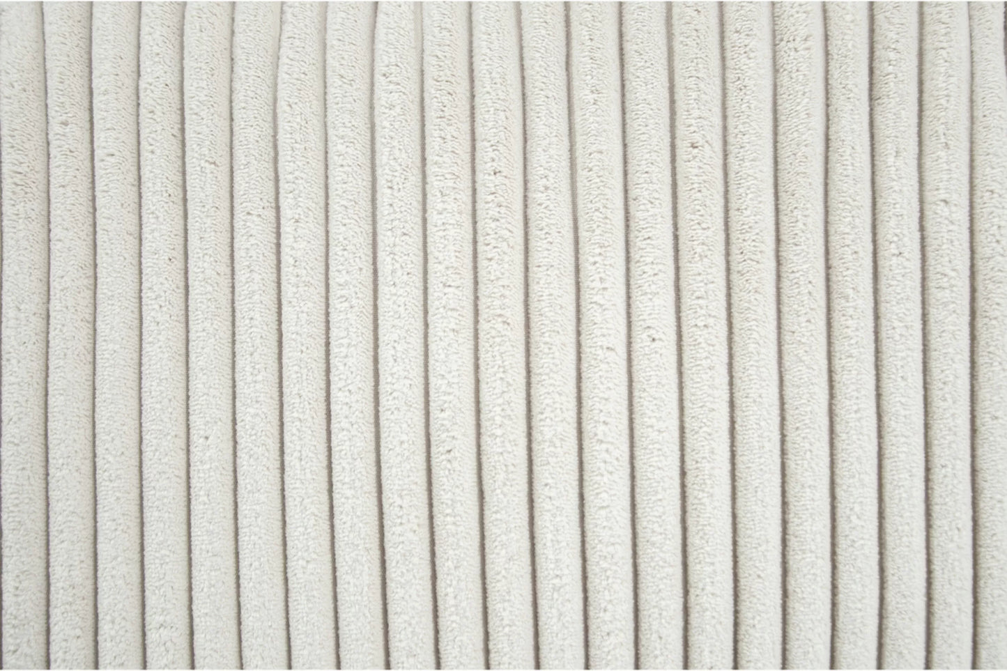 2-Piece Sofa & Loveseat Set – Ivory Corduroy with Throw Pillows F8428