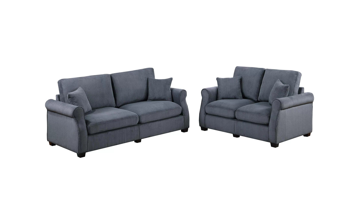 The Winslow Dark Gray Sofa Set – 2 Piece - view 2
