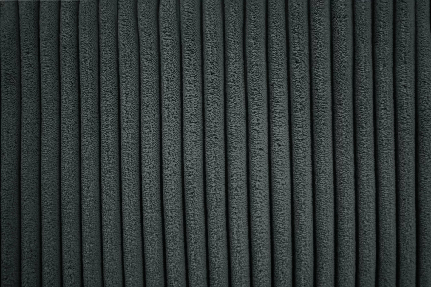 2-Piece Sofa & Loveseat Set – Dark Gray Corduroy with Throw Pillows F8314