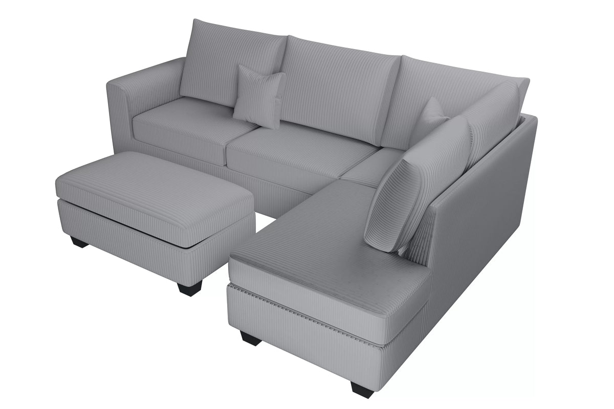 The Sutter Fog Sectional – 3 Piece - view 4