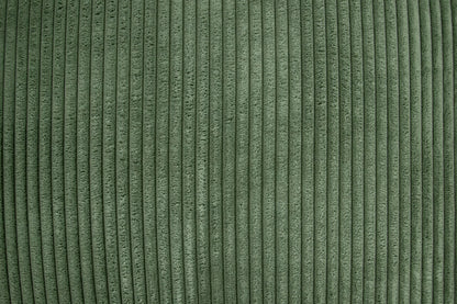3-Piece Corduroy Sectional with USB & Storage Ottoman – Sage | F8454