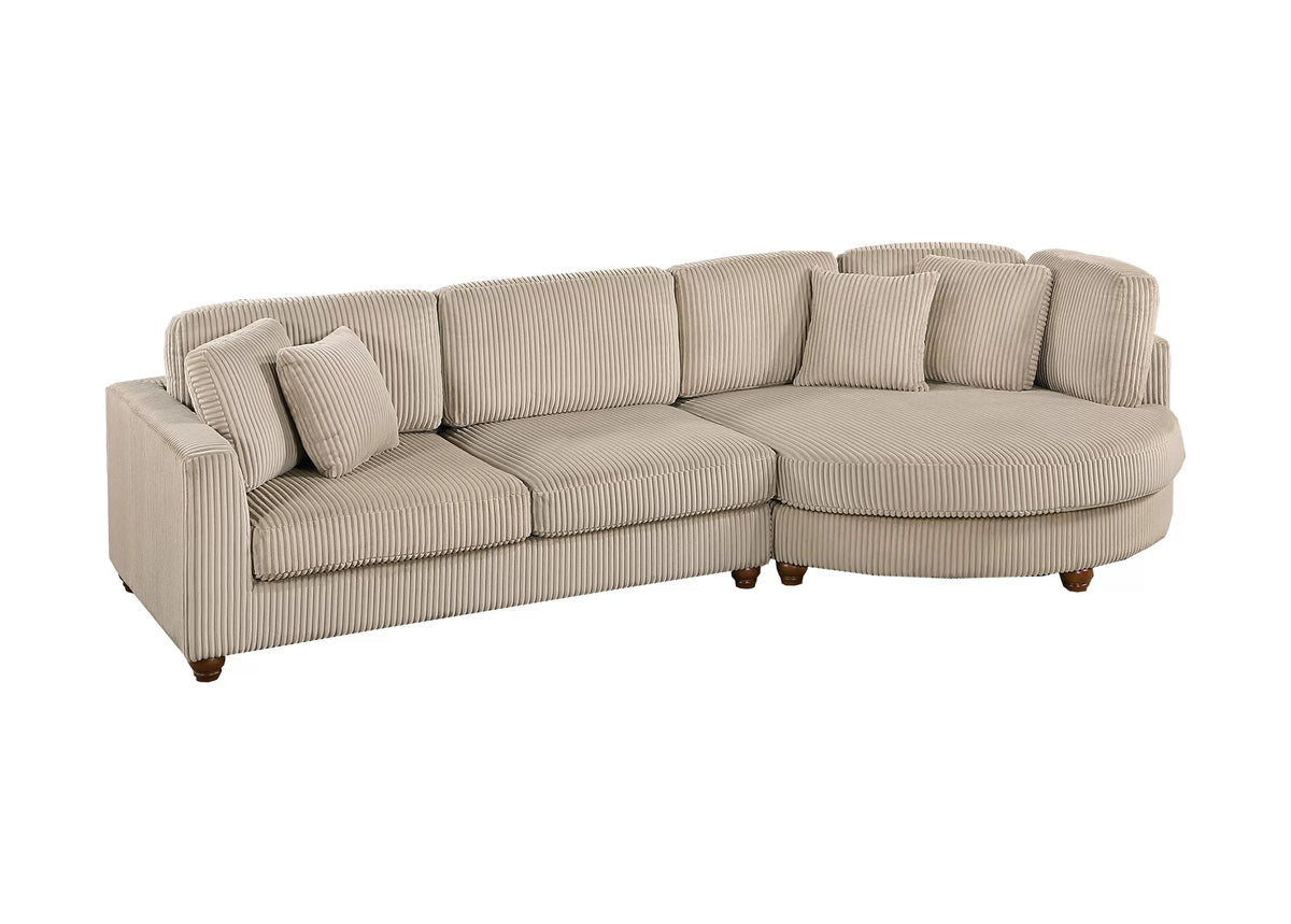 The Ashland Camel Sectional – 2 Piece - view 2