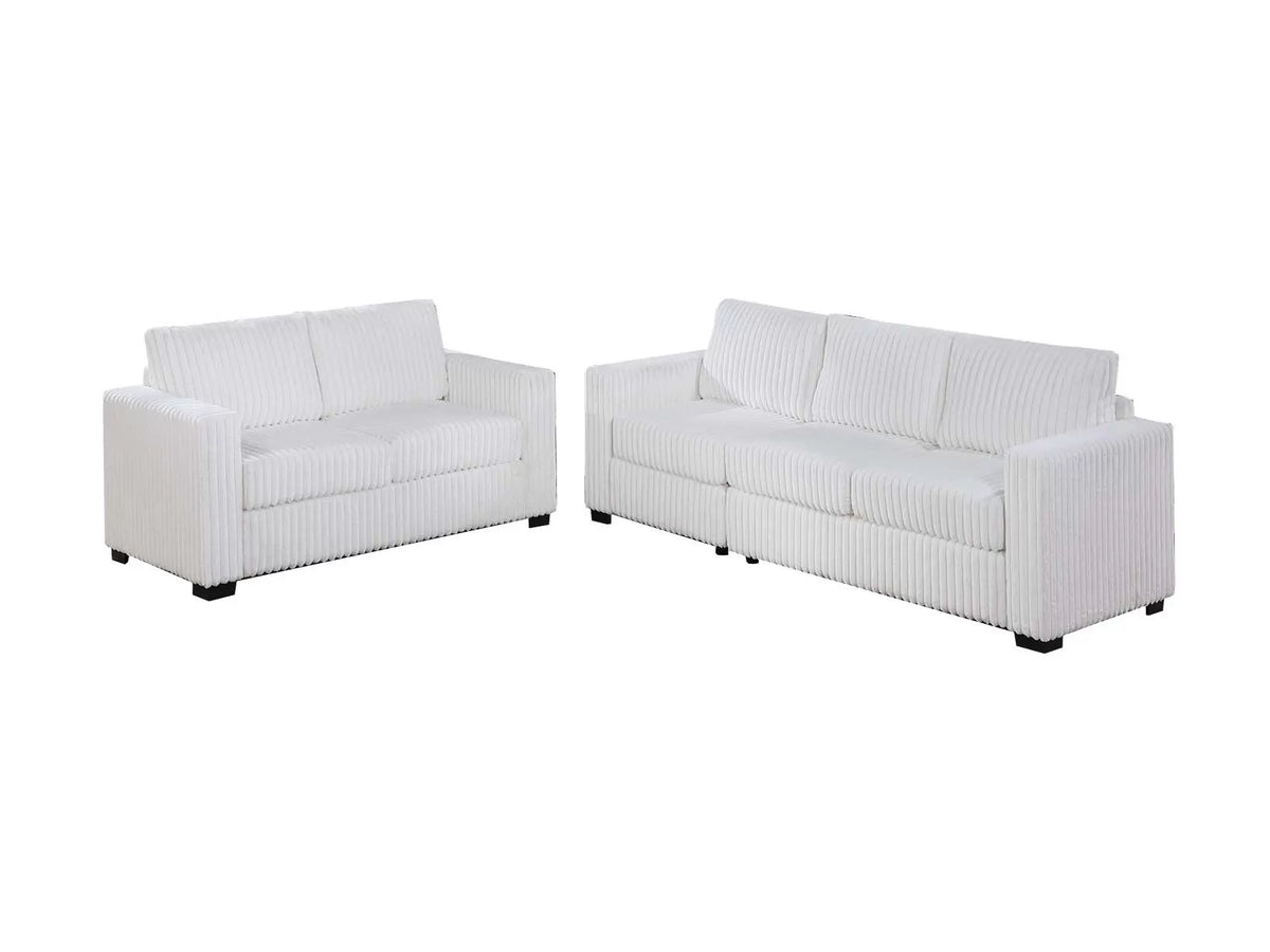 The Haven Milk Sofa Set – 2 Piece