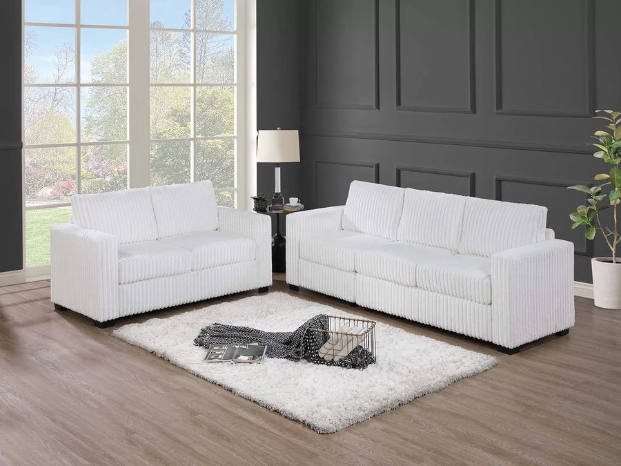 The Haven Milk Sofa Set – 2 Piece
