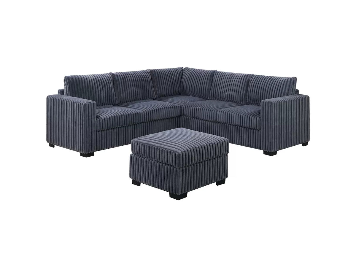 The Blackwood Dark Gray Sectional – 4 Piece - view 2