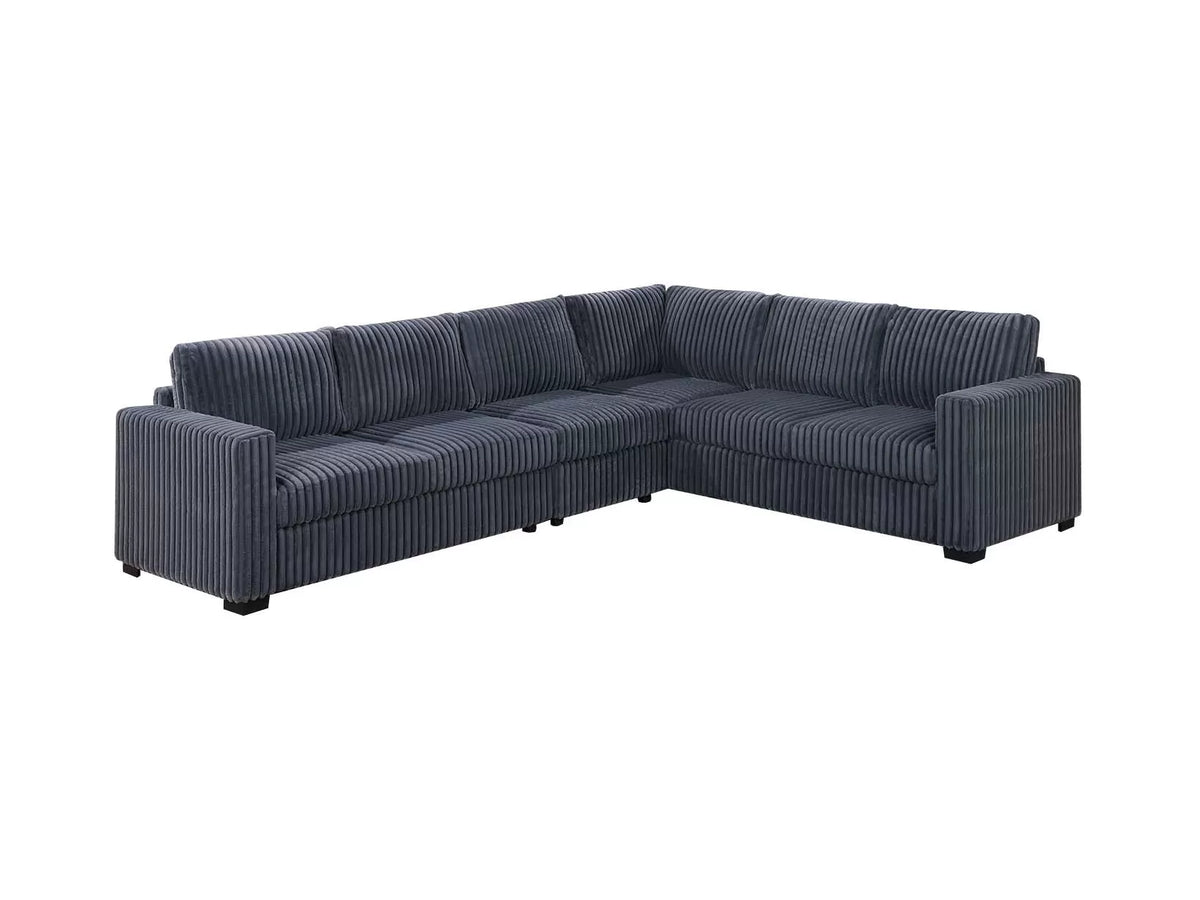 The Pemberton Dark Gray Sectional – 4 Piece - view 2