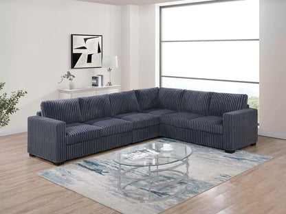 The Pemberton Dark Gray Sectional – 4 Piece