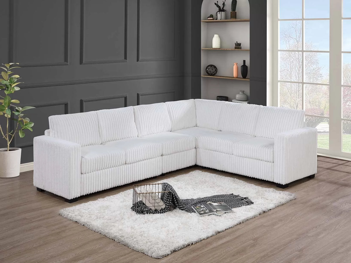 The Pemberton Milk Sectional – 4 Piece