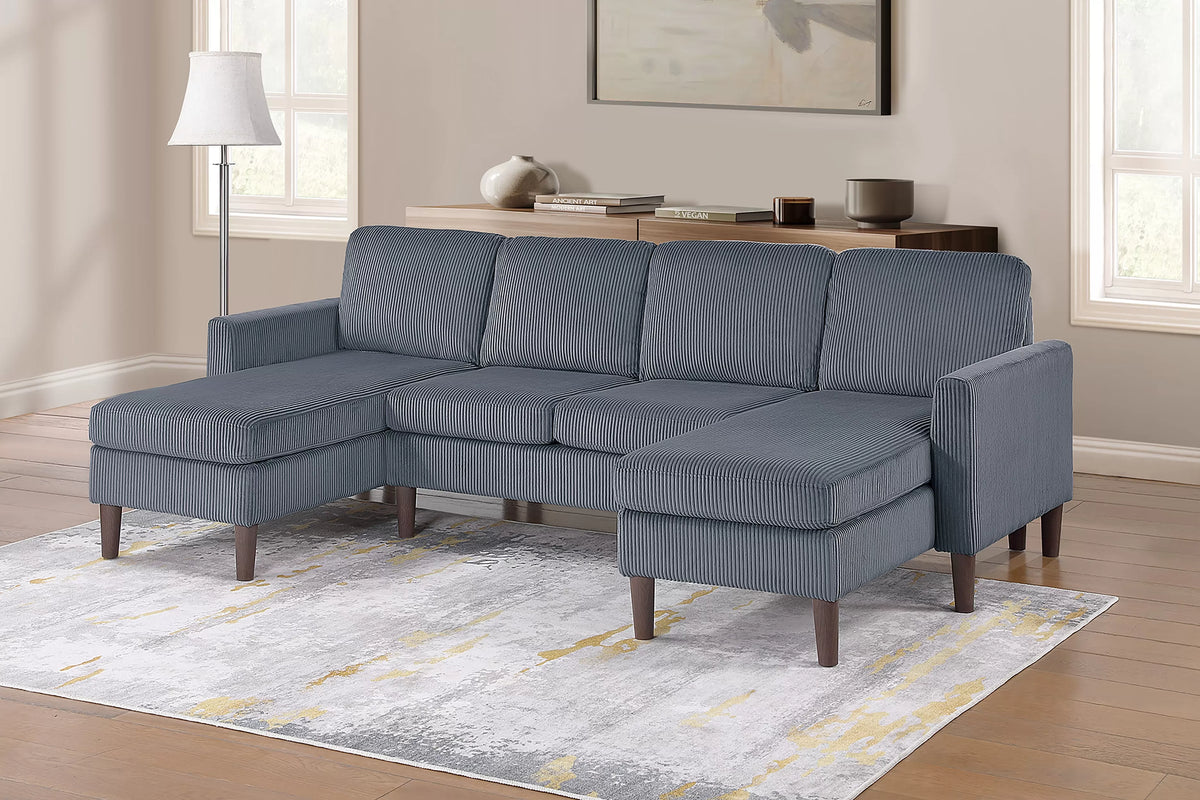 The Pembroke Dark Gray Sectional – 3 Piece