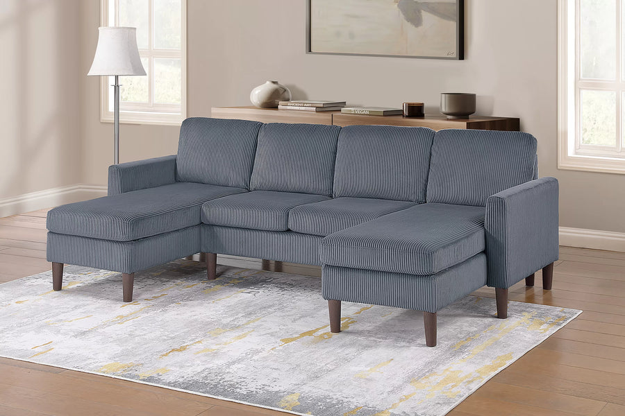The Pembroke Dark Gray Sectional – 3 Piece