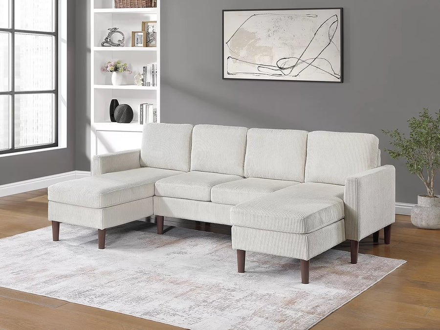 The Pembroke Beige Sectional – 3 Piece