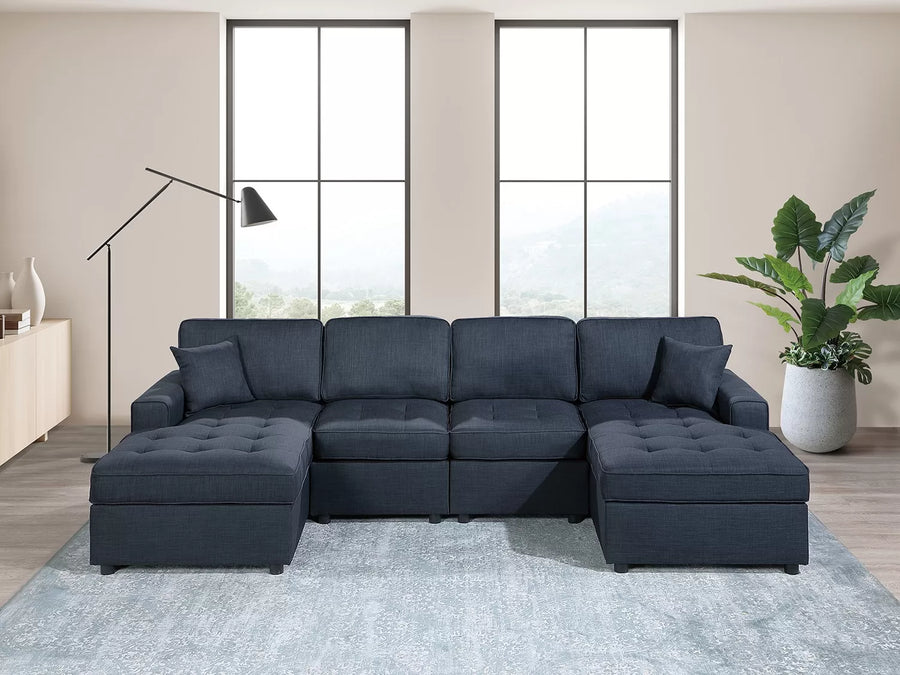 The Fairbanks Dark Gray Sectional – 3 Piece