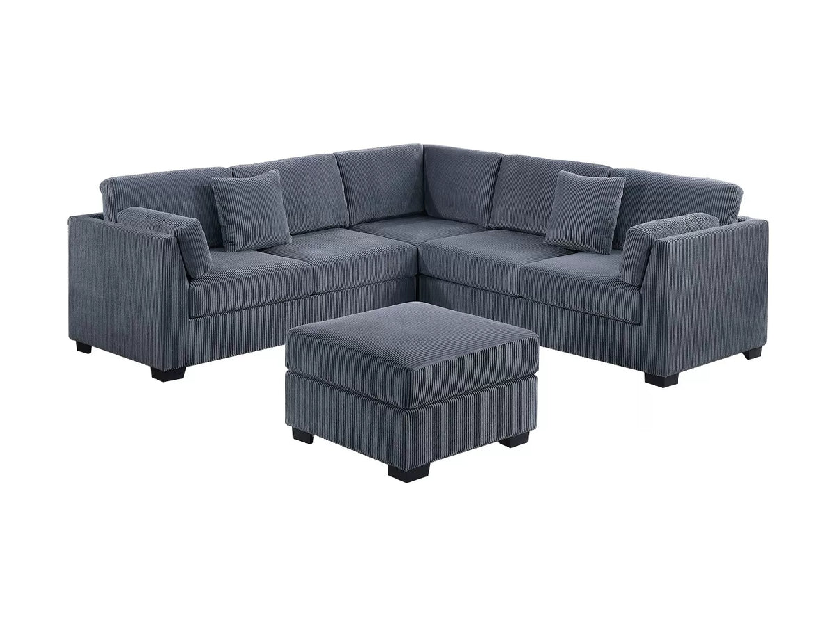 The Caldwell Dark Gray Sectional – 4 Piece - view 2