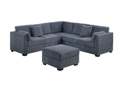The Caldwell Dark Gray Sectional – 4 Piece - view 2