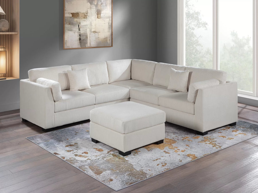 Seccional Caldwell Beige – 4 Piezas