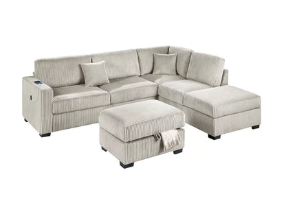 The Norwood Camel Sectional – 3 Piece - view 2