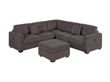 The Rosemont Chocolate Sectional – 4 Piece - view 2
