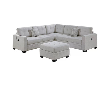 The Vance Sincere Bone Sectional – 4 Piece - view 2