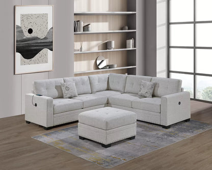The Vance Sincere Bone Sectional – 4 Piece