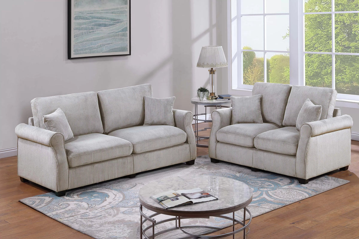 The Winslow Ivory Sofa Set – 2 Piece