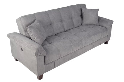 The Fulton Gray Convertible Sofa - view 5